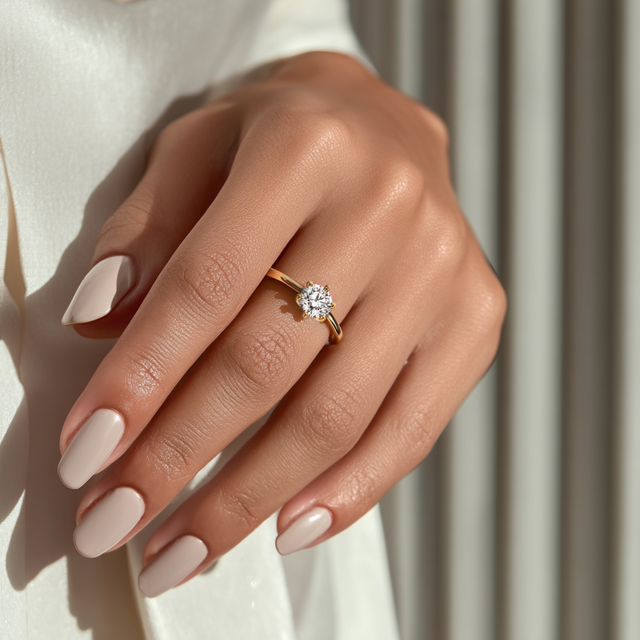 Dallas Breeze Diamond Ring 1.0, 1.5, 2.0, 3.0 Ct, Gold 14K