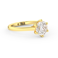 Yellow gold - Central diamond 1.5 ct - view 3