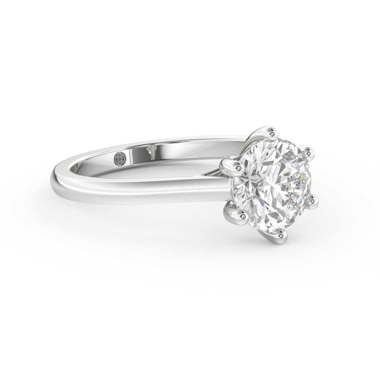 White gold - Central diamond 1.5 ct - view 3