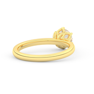 Yellow gold - Central diamond 1.0 ct - view 4