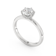 White gold - Central diamond 1.0 ct - view 1