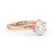 Rose gold - Central diamond 1.5 ct - view 3
