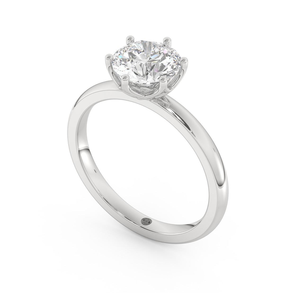 White gold - Central diamond 1.5 ct - view 1