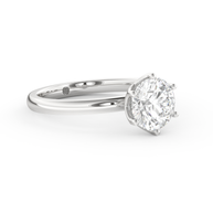 White gold - Central diamond 1.5 ct - view 3