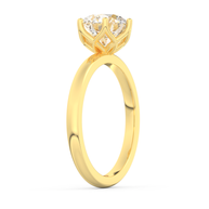 Yellow gold - Central diamond 2.0 ct - view 5
