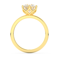 Yellow gold - Central diamond 2.0 ct - view 6