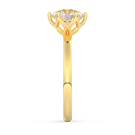 Yellow gold - Central diamond 2.0 ct - view 7