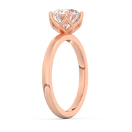 Rose gold - Central diamond 2.0 ct - view 5