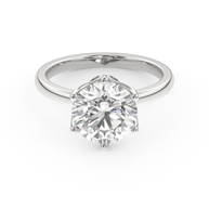 White gold - Central diamond 3.0 ct - view 2