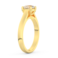 Yellow gold - Central diamond 1.0 ct - view 5
