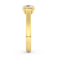 Yellow gold - Central diamond 1.0 ct - view 7