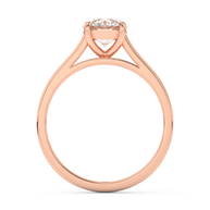 Rose gold - Central diamond 1.0 ct - view 6