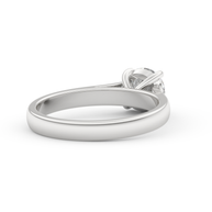 White gold - Central diamond 1.0 ct - view 4