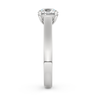 White gold - Central diamond 1.0 ct - view 7