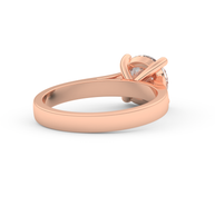 Rose gold - Central diamond 2.0 ct - view 4