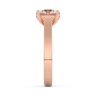 Rose gold - Central diamond 2.0 ct - view 7