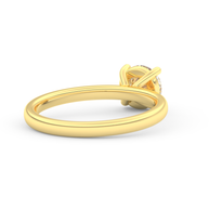 Yellow gold - Central diamond 1.0 ct - view 4