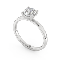 White gold - Central diamond 1.0 ct - view 1