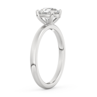 White gold - Central diamond 1.0 ct - view 5