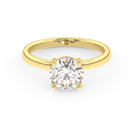 Yellow gold - Central diamond 1.5 ct - view 2
