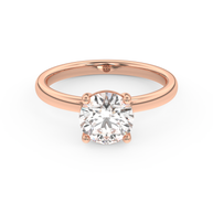 Rose gold - Central diamond 1.5 ct - view 2