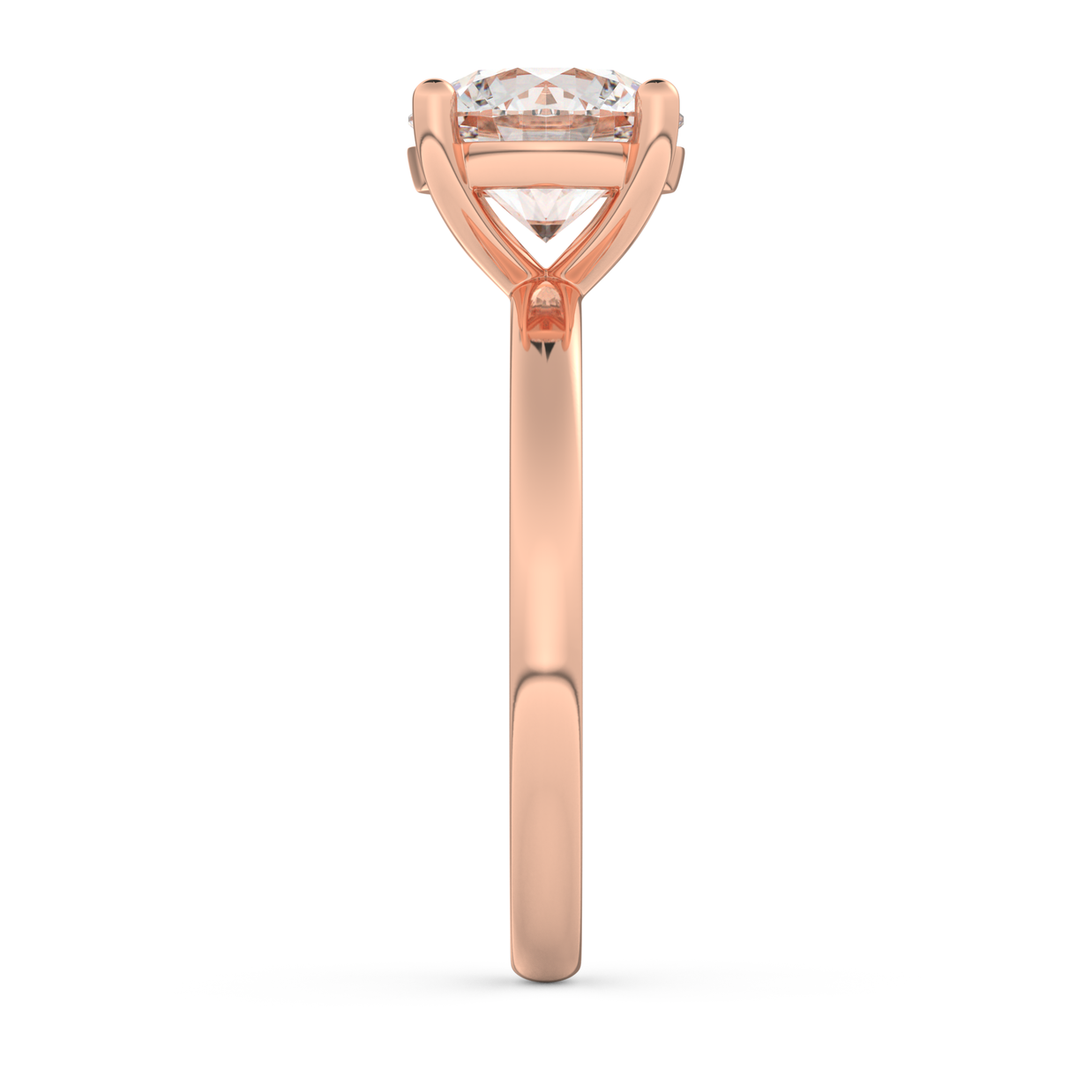 Rose gold - Central diamond 2.0 ct - view 7