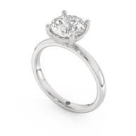 White gold - Central diamond 2.0 ct - view 1