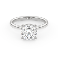 White gold - Central diamond 2.0 ct - view 2