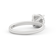 White gold - Central diamond 2.0 ct - view 4