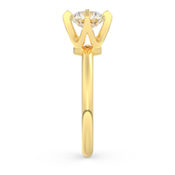 Yellow gold - Central diamond 1.0 ct - view 7
