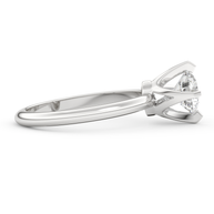 White gold - Central diamond 1.0 ct - view 3