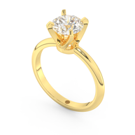 Yellow gold - Central diamond 1.5 ct - view 1