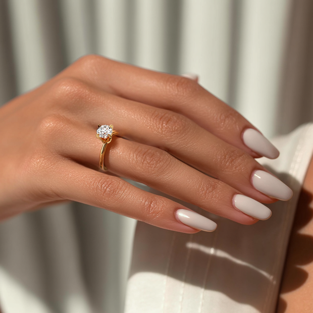 Houston Shine Diamond Ring 1.0, 1.5, 2.0, 3.0 Ct, Gold 14K