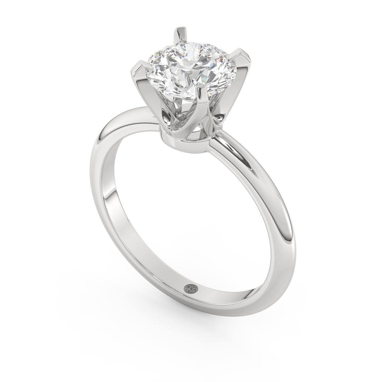 White gold - Central diamond 1.5 ct - view 1