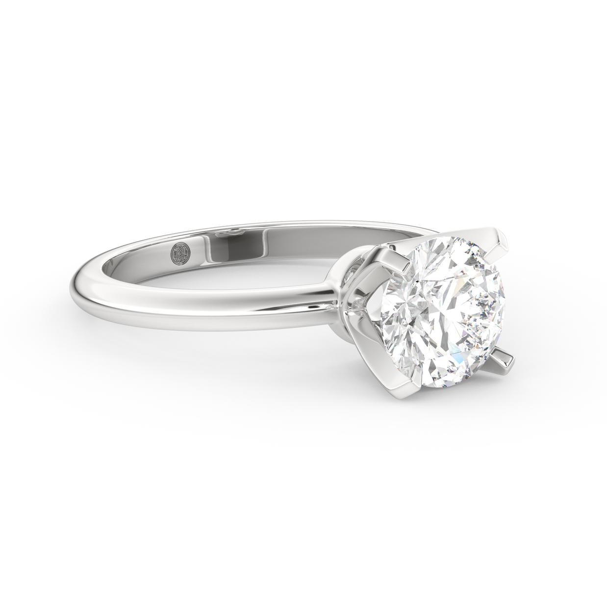 White gold - Central diamond 1.5 ct - view 3