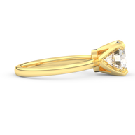 Yellow gold - Central diamond 2.0 ct - view 3