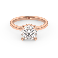 Rose gold - Central diamond 2.0 ct - view 2