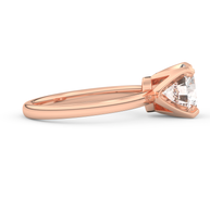 Rose gold - Central diamond 2.0 ct - view 3