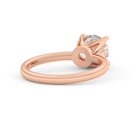 Rose gold - Central diamond 2.0 ct - view 4