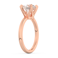 Rose gold - Central diamond 2.0 ct - view 5