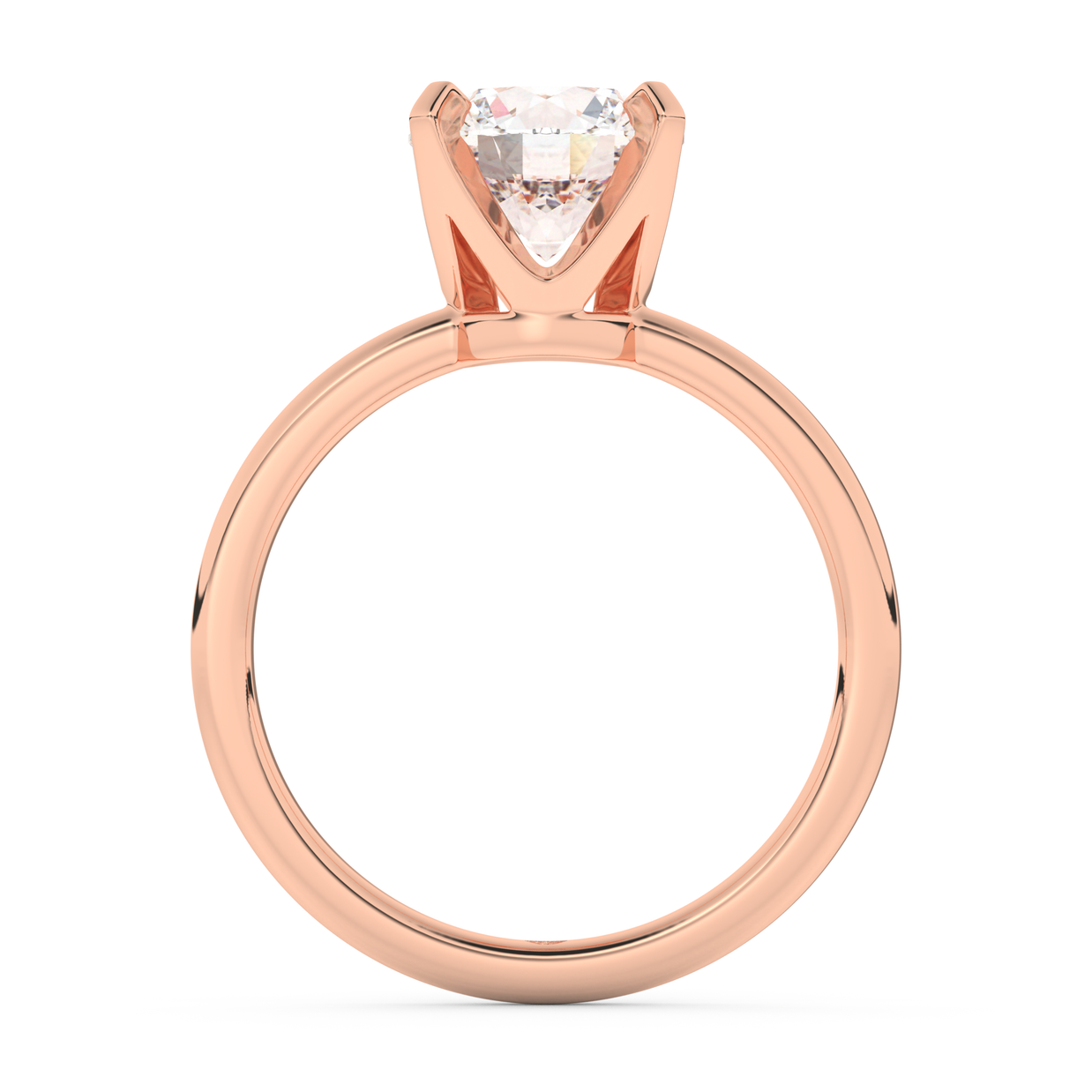 Rose gold - Central diamond 2.0 ct - view 6
