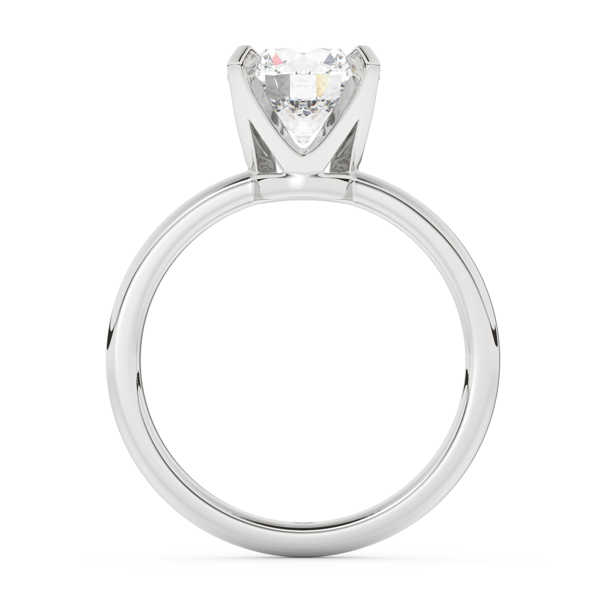 White gold - Central diamond 2.0 ct - view 6