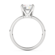 White gold - Central diamond 2.0 ct - view 6