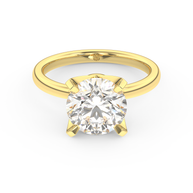 Yellow gold - Central diamond 3.0 ct - view 2