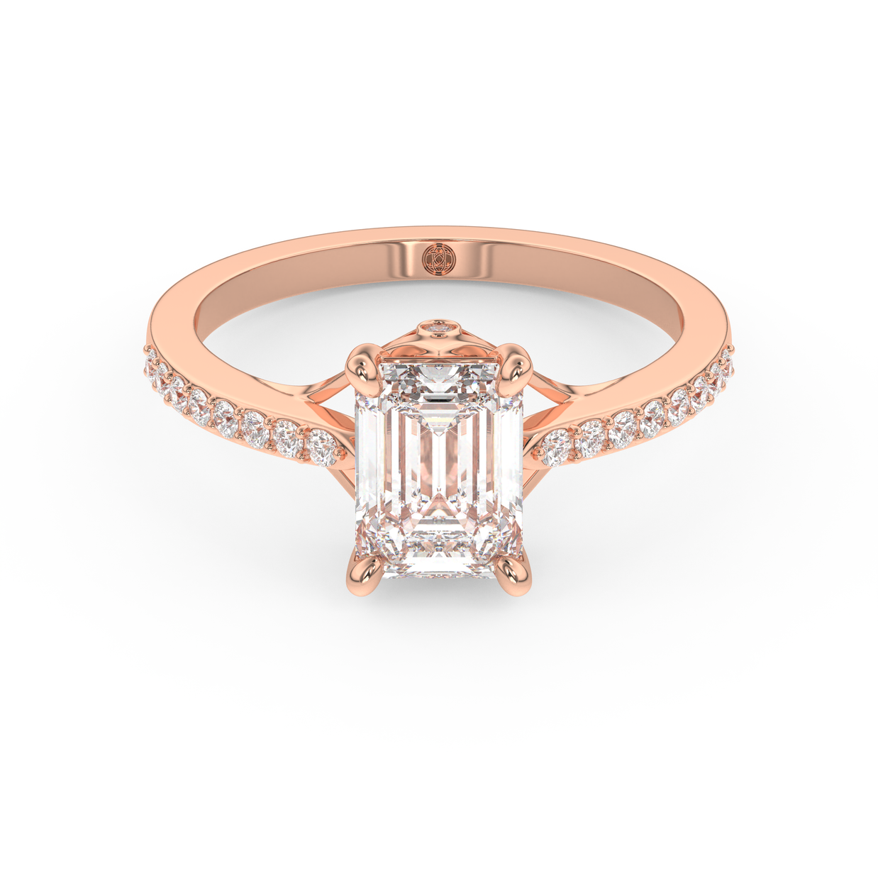 Rose gold - Central diamond 1.5 ct - view 2