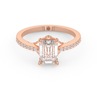 Rose gold - Central diamond 1.5 ct - view 2