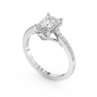 White gold - Central diamond 1.5 ct - view 1