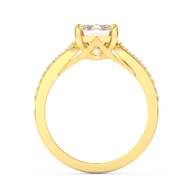 Yellow gold - Central diamond 2.0 ct - view 6