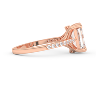 Rose gold - Central diamond 2.0 ct - view 3