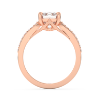 Rose gold - Central diamond 2.0 ct - view 6